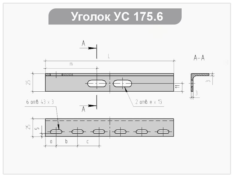 Уголки УС175.6